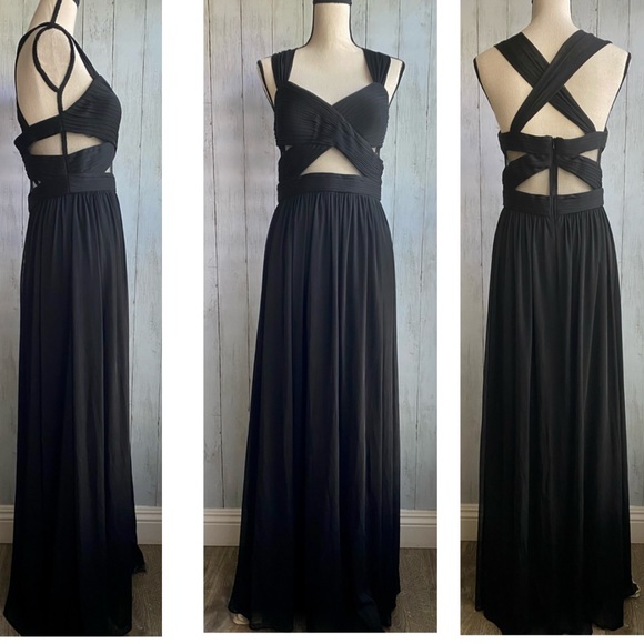 NWOT Betsy & Adams Sleeveless Cutout Gown - Picture 2 of 15